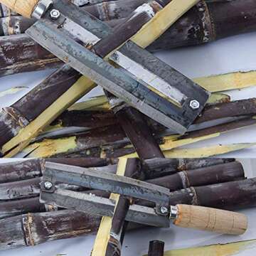 SUPER ZR Sugarcane Peeling Knife & Pineapple Peeler - Ergonomic Design