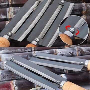 SUPER ZR Sugarcane Peeling Knife - High Carbon Steel Design