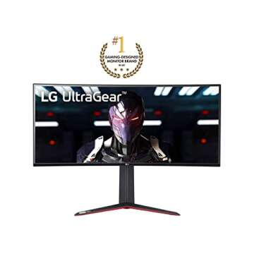 LG 34GN850-B 34 Inch 21: 9 UltraGear Curved QHD (3440 x 1440) 1ms Nano IPS Gaming Monitor with 144Hz...