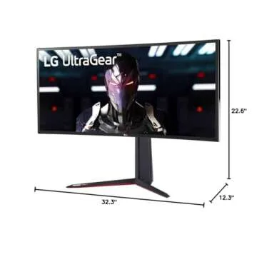 LG 34GN850-B 34 Inch 21: 9 UltraGear Curved QHD (3440 x 1440) 1ms Nano IPS Gaming Monitor with 144Hz and G-SYNC Compatibility - Black