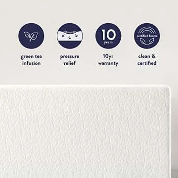 Comfortable Green Tea Memory Foam Twin Mattress