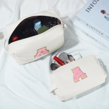 YOOLIFE Initial Makeup Bag | Personalized Gifts for Her