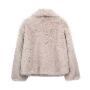 Stylish Mtsebmves Women's Faux Fur Jacket for Winter