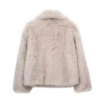 Stylish Mtsebmves Women's Faux Fur Jacket for Winter