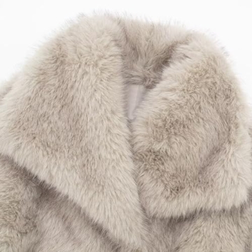 Stylish Mtsebmves Women's Faux Fur Jacket for Winter