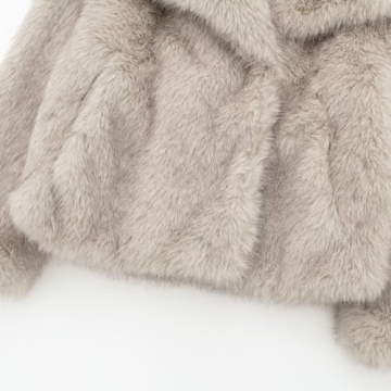 Stylish Mtsebmves Women's Faux Fur Jacket for Winter