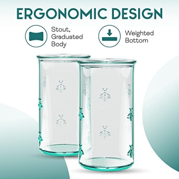 Amici Home Regina Hiball Glasses Set - Eco-Friendly Drinkware