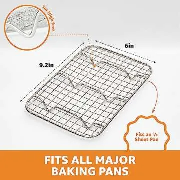 PriorityChef Stainless Steel Cooling Rack 2 Pack