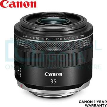 Canon RF 35mm f/1.8 is Macro STM Lens with Altura Photo Essential Accessory Bundle