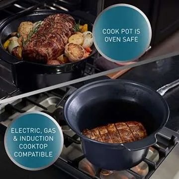 Calphalon Slow Cooker with Digital Timer and Programmable Controls, 5.3 Quarts, Stainless Steel