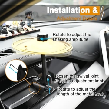 Car Cymbal Air Vent Drum Mini for Musicians in Gold