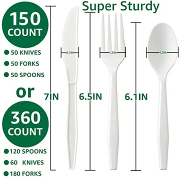 BIOCEAN Compostable Utensils for Eco-Friendly Dining