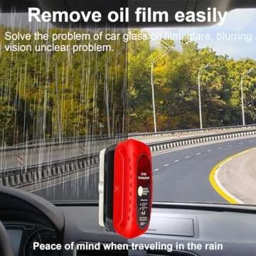 Fululuer Automotive Oil Film Cleaning Brush for Clear View