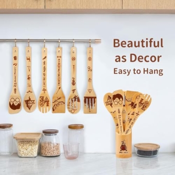 Magical Harry Potter Wooden Spoon Set for Cooking