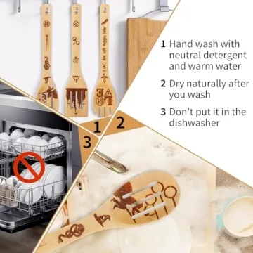 Magical Harry Potter Wooden Spoon Set for Cooking