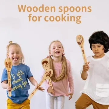 Magical Harry Potter Wooden Spoon Set for Cooking