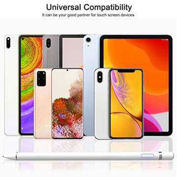 Yoyomax Stylus Pen for Touch Screens, Digital Pencil Fine Point Capacitive Pen, Compatible with iPhone iPad Pro Air Mini Android Microsoft Surface and Other Tablets