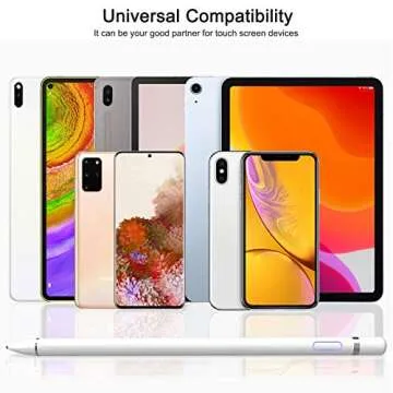 Yoyomax Stylus Pen for Touch Screens, Digital Pencil Fine Point Capacitive Pen, Compatible with iPhone iPad Pro Air Mini Android Microsoft Surface and Other Tablets