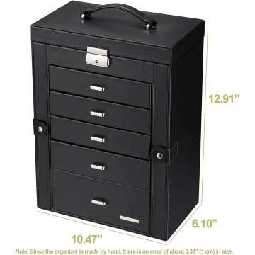 Homde 2 in 1 Jewelry Box & Organizer Gift for Women