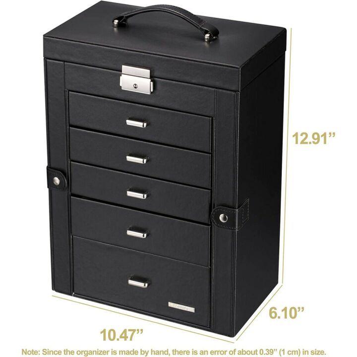 Homde 2 in 1 Jewelry Box & Organizer Gift for Women