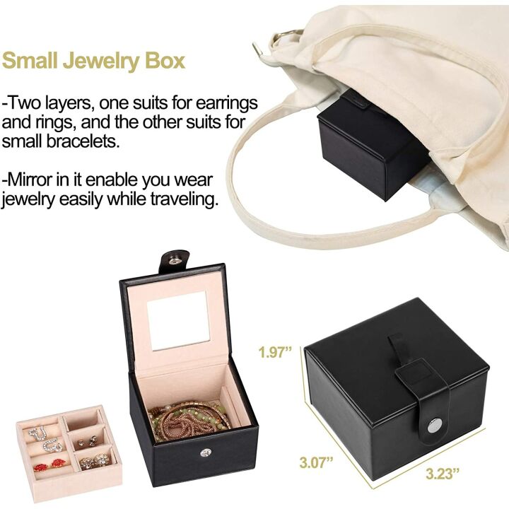 Homde 2 in 1 Jewelry Box & Organizer Gift for Women