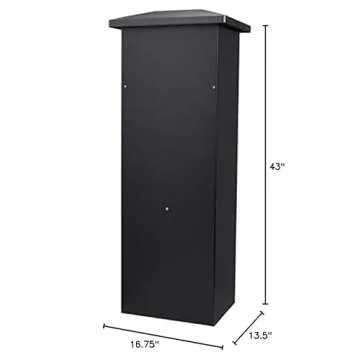 Winbest Steel Lockable Large Drop Slot Mailbox - Modern Solution