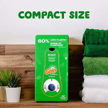 Gain Eco-Box Detergent & Fabric Softener, Eco-Friendly Clean