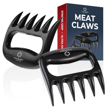 Culinary Couture Black Meat Shredder Claws - Bear Claws for Shredding Meat - Claws for Pulled Pork, ...