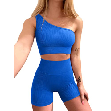 Stylish OQQ Women's Workout Outfit - 2 Piece Set