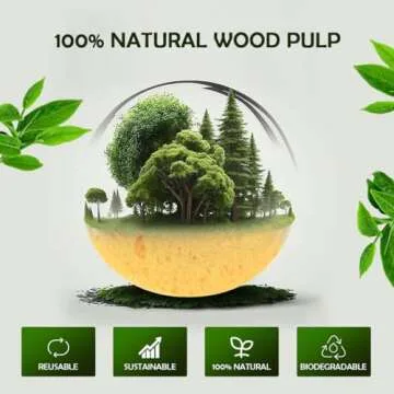 AIDEA Compressed Facial Sponges 48-Count, Disposable Face Sponges, Reusable Makeup Remover Pads, Natural Cellulose Cosmetic Sponges for Facial Cleansing, Exfoliating, Travel Essentials for Women