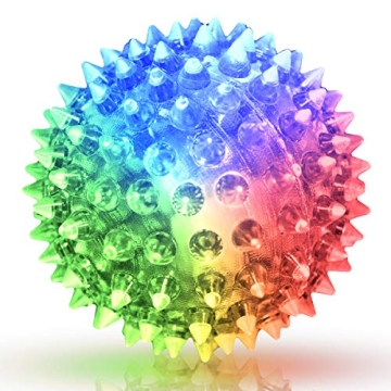 LED Bouncy Balls Set of 6 Light Up on Impact Fun