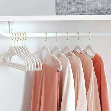 ManGotree Velvet No-Slip Hangers for Stylish Organization