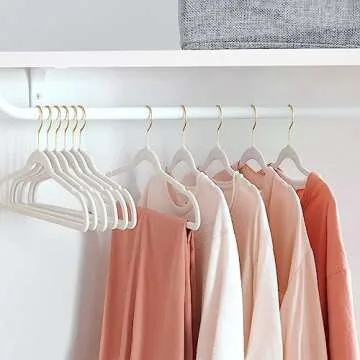 ManGotree Velvet No-Slip Hangers for Stylish Organization