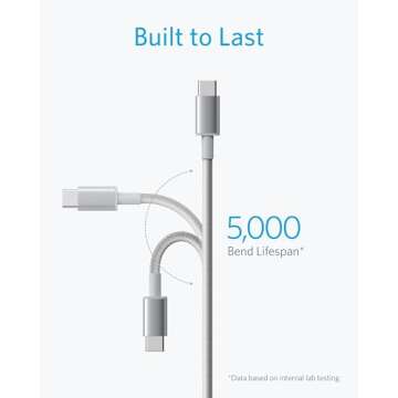 Anker 60W USB-C Fast Charging Cable - 6FT, 2-Pack