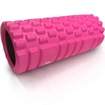 321 STRONG Foam Roller - Medium Density Deep Tissue Massager - Muscle Massage + Myofascial Trigger Point Release - Includes 4K eBook - Pink
