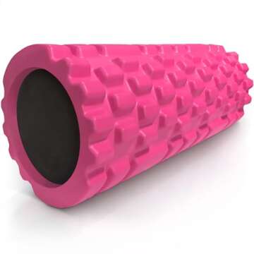 321 STRONG Foam Roller - Medium Density Deep Tissue Massager - Muscle Massage + Myofascial Trigger Point Release - Includes 4K eBook - Pink
