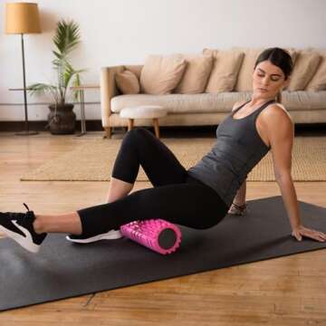 321 STRONG Foam Roller - Medium Density Deep Tissue Massager - Muscle Massage + Myofascial Trigger Point Release - Includes 4K eBook - Pink