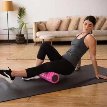 321 STRONG Foam Roller - Medium Density Deep Tissue Massager - Muscle Massage + Myofascial Trigger Point Release - Includes 4K eBook - Pink