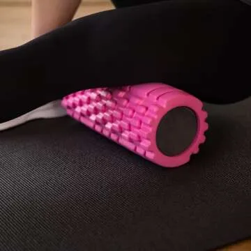 321 STRONG Foam Roller - Medium Density Deep Tissue Massager - Muscle Massage + Myofascial Trigger Point Release - Includes 4K eBook - Pink