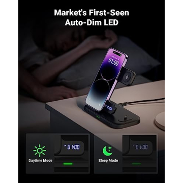 INIU 3 in 1 Wireless Charging Station for All Devices