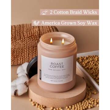 M&SENSE Coffee Scented Candle | Eco-Friendly & Long-Lasting