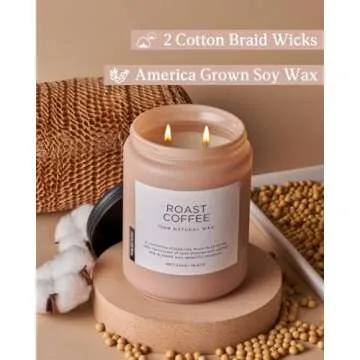 M&SENSE Coffee Scented Candle | Eco-Friendly & Long-Lasting