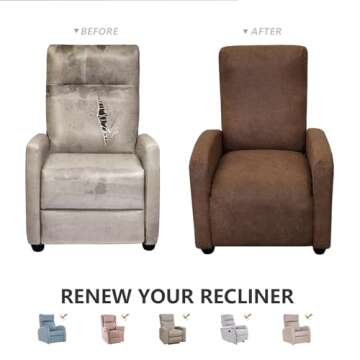 molasofa Leather Like Recliner Chair Covers Recliner Chair Covers for Reclining Chair