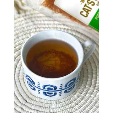 HerbaZest Cat's Claw Tea (Uña de Gato) - 8oz (225g) - Premium Wild-Crafted & 100% Pure Bark - Naturally Caffeine Free
