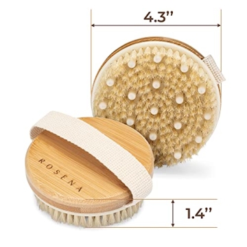 Dry Brushing Body Brush for Exfoliation and Cellulite