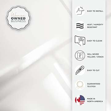 Smart Tiles Peel and Stick Backsplash - 5 Sheets of 11.56'' x 8.38'' - 3D Adhesive Peel and Stick Tile Backsplash for Kitchen, Bathroom, Wall Tile, Campagnola White, 11.56'' X 8.38''