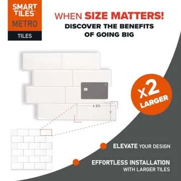Smart Tiles Peel and Stick Backsplash for Easy DIY Upgrades