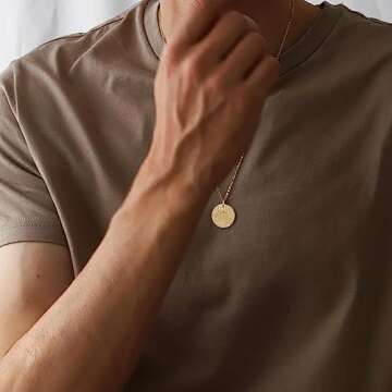 Personalized Taurus Zodiac Coin Embossed Choker Necklace