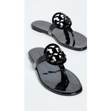 Tory Burch Women's Miller Soft Sandals in Perfect Black