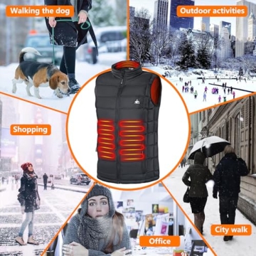 Comfortable Rex Rabbit Heated Vest for Outdoor Use